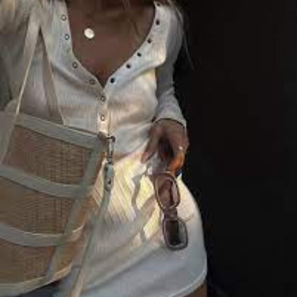 Spell & The Gypsy Collective Stella Ribbed Henley Dress, L, NWOT - Picture 2 of 6